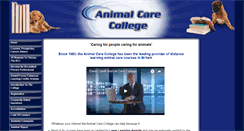 Desktop Screenshot of animalcarecollege.co.uk