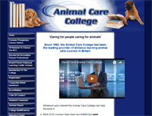 Tablet Screenshot of animalcarecollege.co.uk